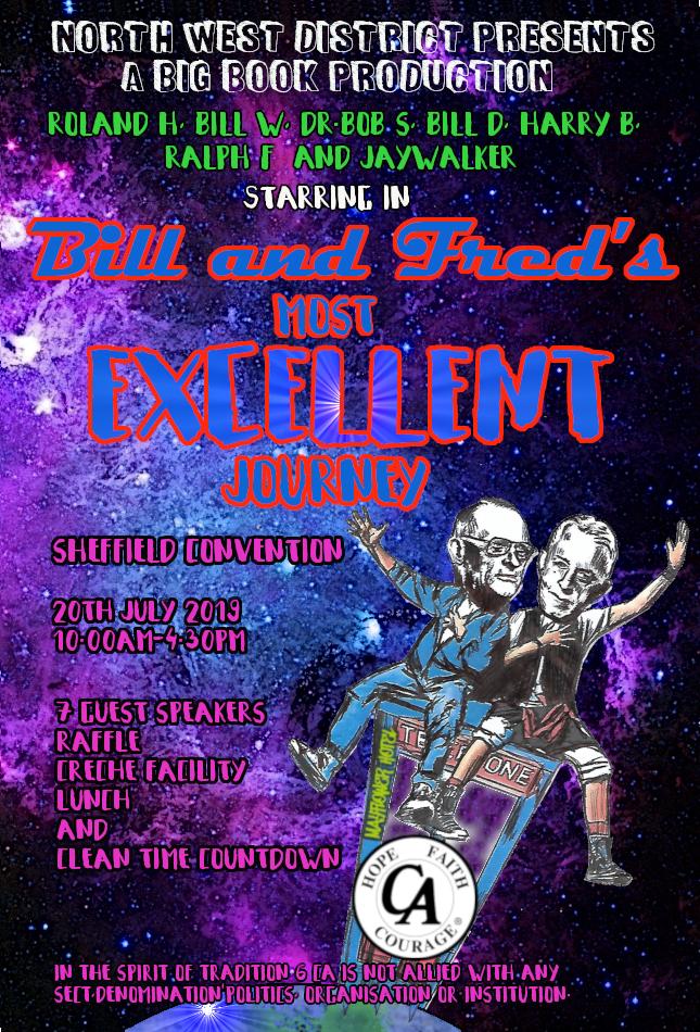 Bill and Fred's Excellent Journey Event Flyer
